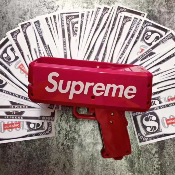 Supreme Cash Cannon Money Gun Ss17 Make It Rain Argent Jouet Gun