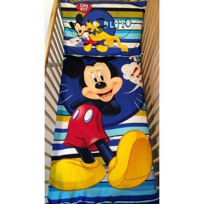 Parure Lit Bebe Mickey Pluto Disney Tour De Lit Housse De Couette Taie D Oreiller Cdiscount Puericulture Eveil Bebe