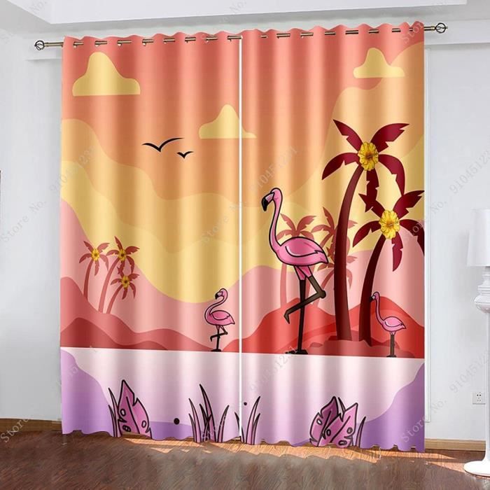 60x120cm-Rideaux Occultants Isolants Triangle Coloré Créatif Rideaux