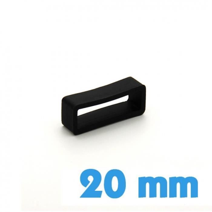 8 Passants De Montre Silicone Blanc 20mm - Antidérapants Pour Bracelet Montre Sport