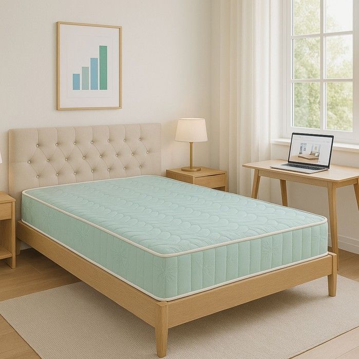 Luxe Matelas Trs Ferme Mousse Poli Lattex Indformable - Face -Tissu - epaisseur 19 cm 140x200 cm