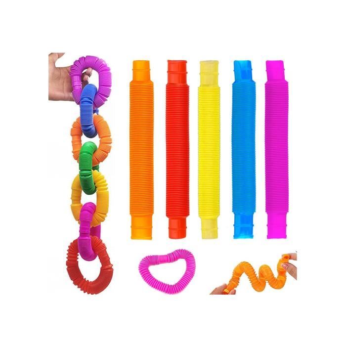 Comparer les prix de Jouets Sensoriels de Tuyau Extensible POP - Lot de 5 Multicolore