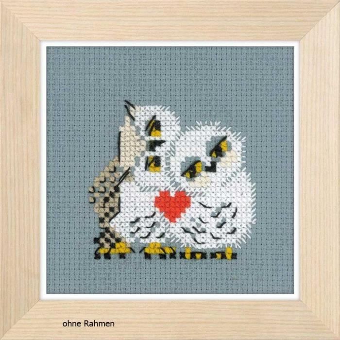 Bucilla Counted Cross Stitch Kit Love You Always Birds 8x10 NEW