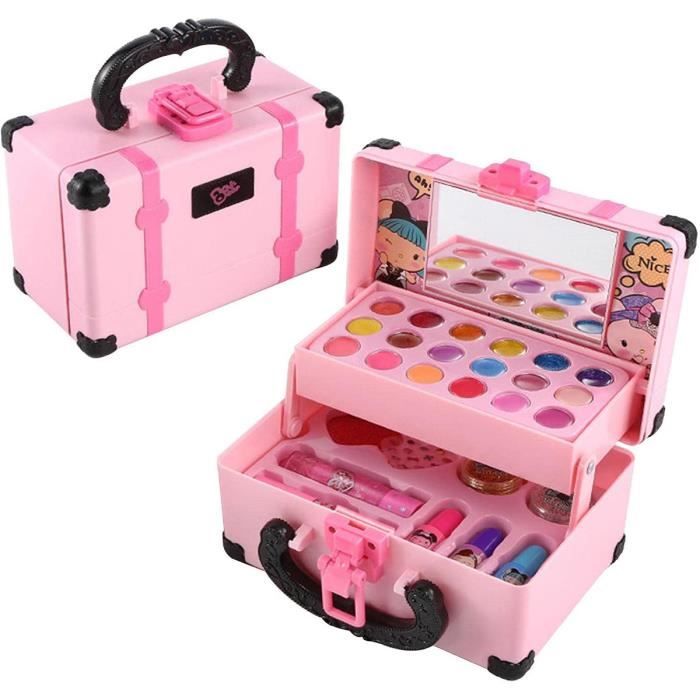 Flybay Maquillage Enfant Jouet Fille, Malette Maquillage Enfant Fil Jouet Lavable Et Non Toxique Coffret Maquillage Enfan Amz B