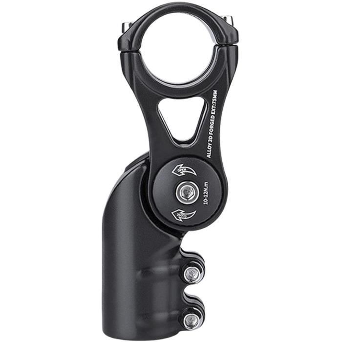 Potence De Vélo En Alliage 31.8 Mm – Courte Et Légère – Noire – Générique