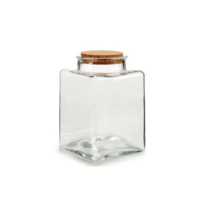 Petit verre clair liège couvercle bouteilles bocaux fête bonbons table de mariage faveurs 6x7