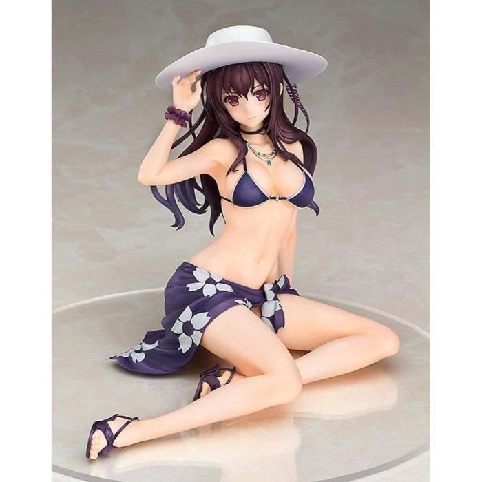 Zhongkaihua Azur Lane Figurine RN Pola Maillot de bain Anime Girl Figure Position agenouillée Figurines de collection Modèle en PVC Ornements de bureau