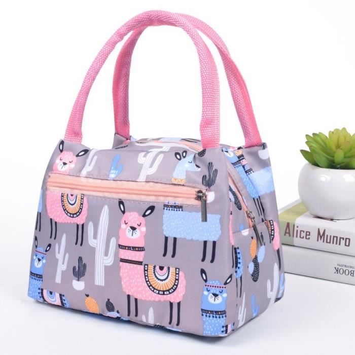 Sac à Déjeuner Isotherme Pour Enfants - Motif Aquarelle Cheval - Grande Capacité, Imperméable - Pour École, Pique-nique