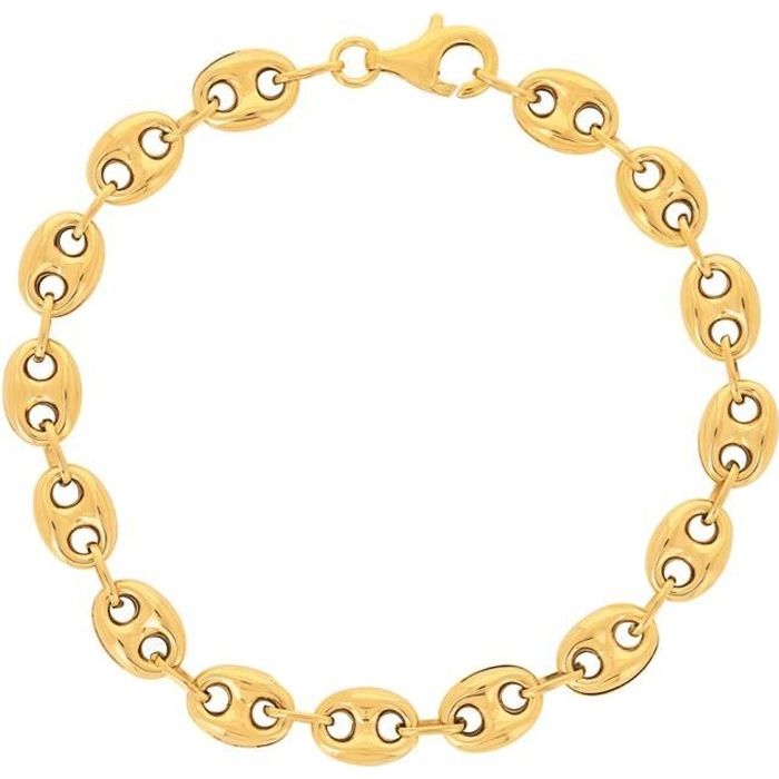Chaîne grain de café or 9 carats