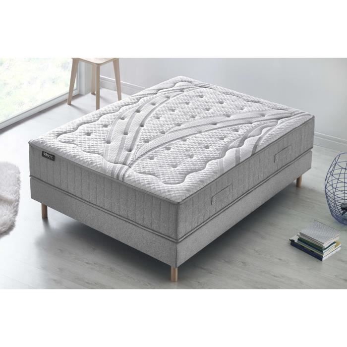 Ensemble Matelas Sommier Boheme Chic 140x190 Mousse A Memoire De Forme 5 Zones De Conforts Latex Achat Vente Ensemble Literie Cdiscount