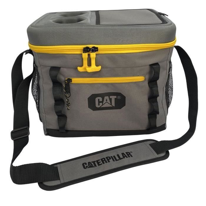 Sac isotherme 22.5 litres Glacière portable Chantier Camping Plage Caterpillar