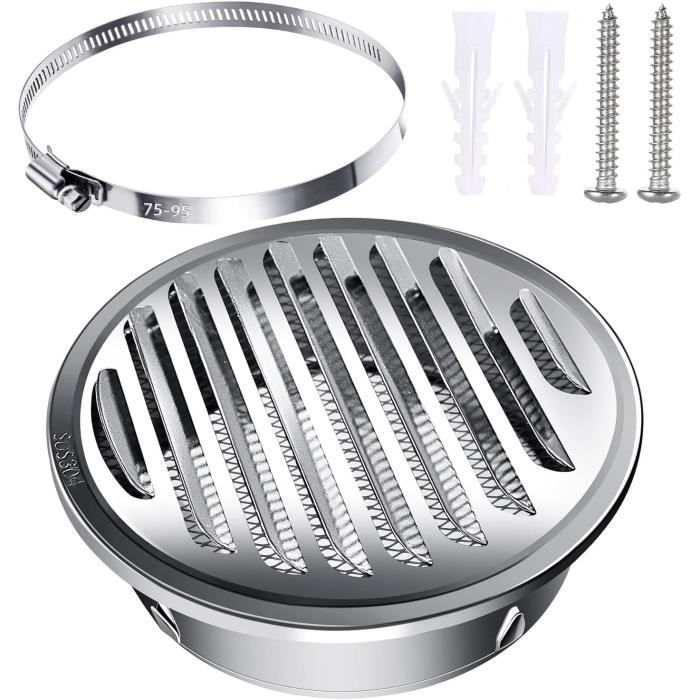 Grille d'aération à lamelles en acier inoxydable - Grille de protection