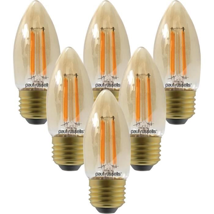 Led Lot De 10 Ampoules Real Colour Premium Gu10 Blanc Chaud À Intensité Variable - Révéler Les