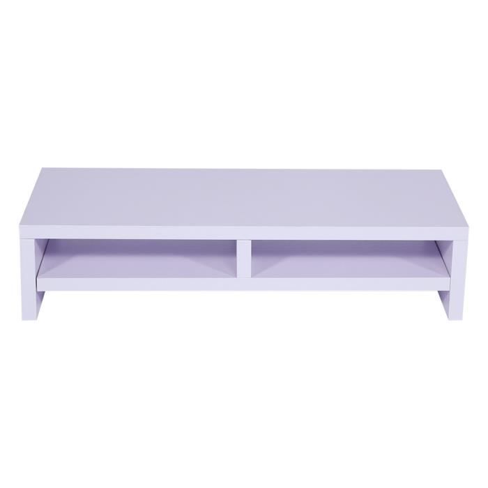 Support Surélevé Pour écran D'ordinateur - 11 Cm De Hauteur, 2 Niveaux, Organisateur Intégré - Pour Bureau Et étude - 1
