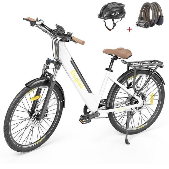 VTC Électrique ELEGLIDE T1 STEP-THRU, Vélo Électrique, 250W 36V Moteur, 12.5Ah Batterie Amovible, 27.5 Pouces, Shimano 7 Vitesses