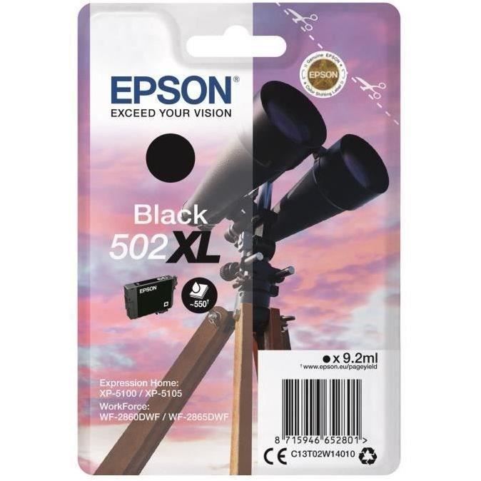 EPSON Cartouche d'encre 502 XL Noir - Jumelles (C13T02W14020)