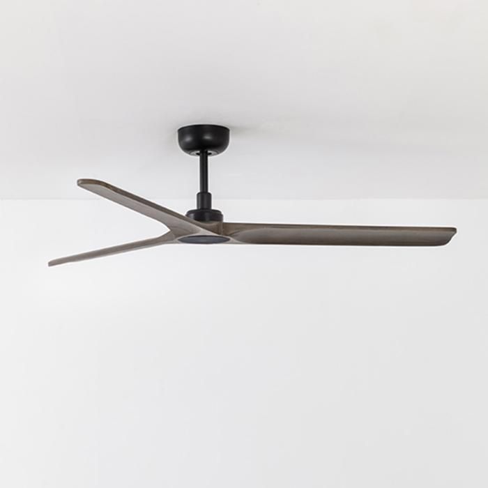 Ventilateur de plafond - FARO - Heywood - 3 pâles - Acier et Bois - Ø132cm Noir - Far