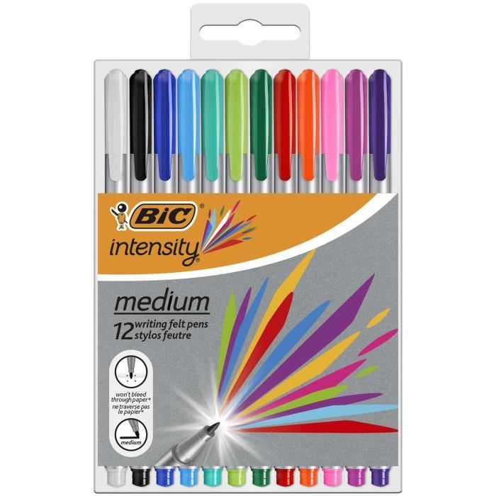 BIC Intensity Lot de 24 crayons de couleur dans …