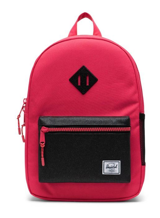 Herschel Heritage Youth Backpack Rouge Red Black Sparkle 127246 sac dos sac a dos