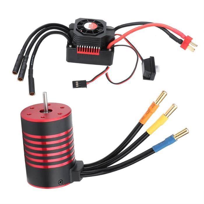 SAROAD – Cache-ventilateur 30x30 Cm Pour Moteur 540/550/3650 Et ESC, Compatible Voiture RC 1/10 1/8 D3 D4, Noir Métallique