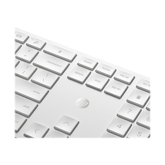 HP 650 - ensemble clavier et souris - Français AZERTY- blanc