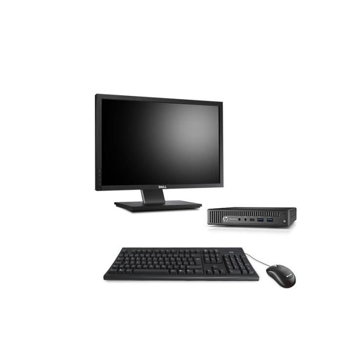 Pack HP 800 G2 DM - 4Go - 500Go SSD + Ecran 22 Reconditionné - Hewlett-Packard reconditionné disponible sur Cdiscount Seconde Vie