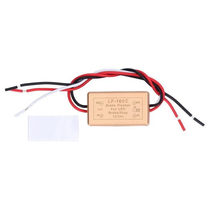 Module Stroboscopique GS-100A - Contrôleur Clignotant Feu Stop LED 12-24V - Étanche IP65
