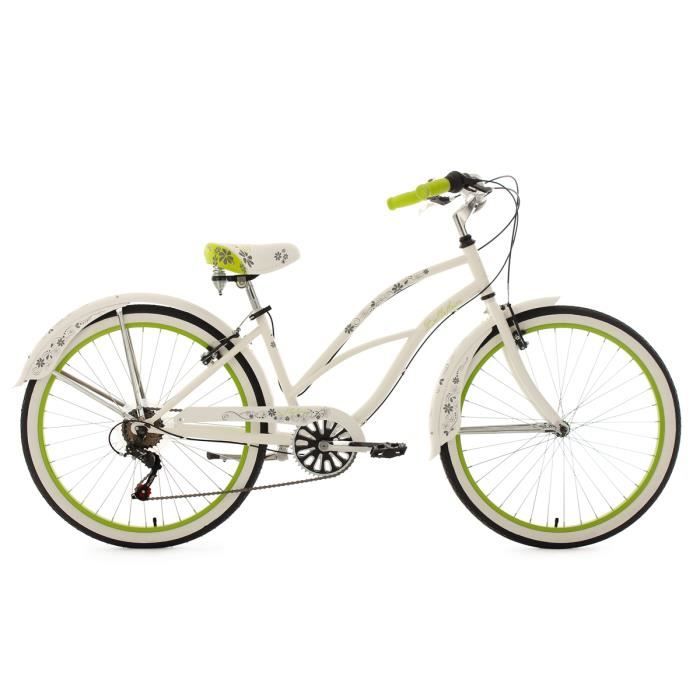 Beachcruiser 28 Bellefleur blanc TC 40 cm KS Cycling Cdiscount Sport