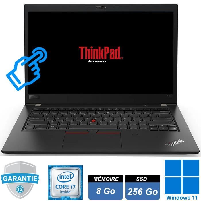 Pc portable Lenovo Thinkpad T480s i7 8Go SSD 256Go Windows 11 Pro -  Cdiscount Informatique