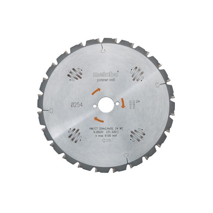 Lame De Scie Circulaire Metabo HPT 7-1/4 Pouces, 40 Dents Carbure, Finition Fine - Réf. 115759M, Neuf