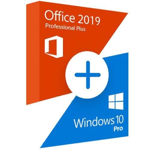 Pack Logiciel – Microsoft – Office 2019 Pro Plus – Windows 10 Pro – Activation par mail – Livraison rapide