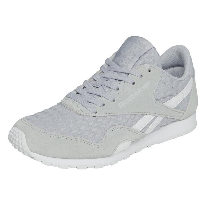 Reebok classic nylon femme gris hotsell