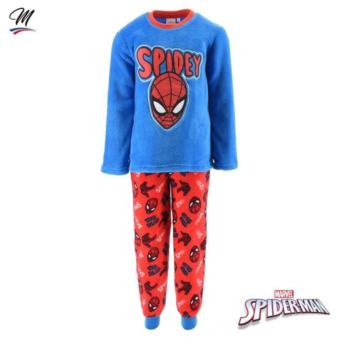Ensemble de Pyjama Polaire Garcon SPIDER MAN Rouge Enfant Marque SPIDER MAN