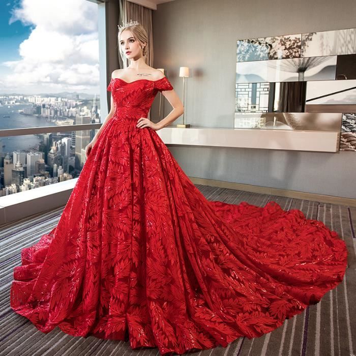 Robe mariage rouge top