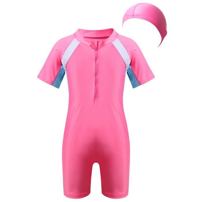 Maillots de Bain Une Pi ce Fille Gar on Enfant Bonnet de Bain