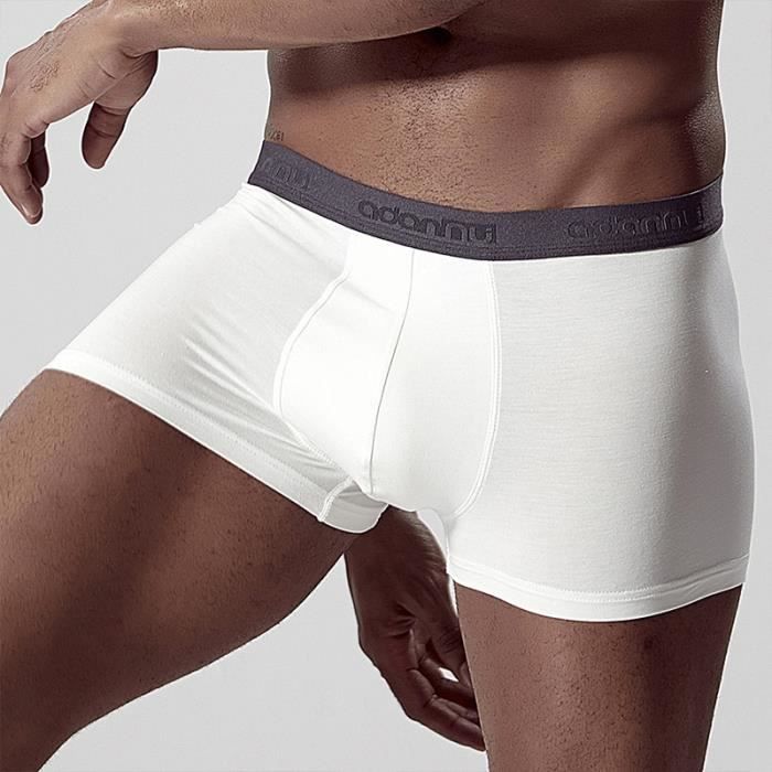 Sous-vêtement,Sous Vêtements Hommes Boxer Homme Hommes Boxer Sous Vêtements  Hommes Boxeurs Sous Vêtements Gay - Type AD306-White Blanc - Cdiscount  Prêt-à-Porter