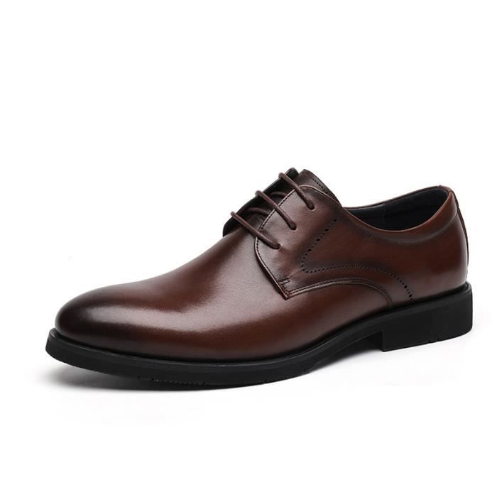Chaussure mariage marron hot sale