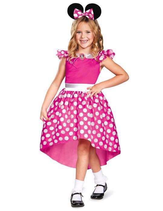 Déguisement Minnie rose classique fille - DISNEY - Avec robe et serre-tête - Licence Disney Princesses