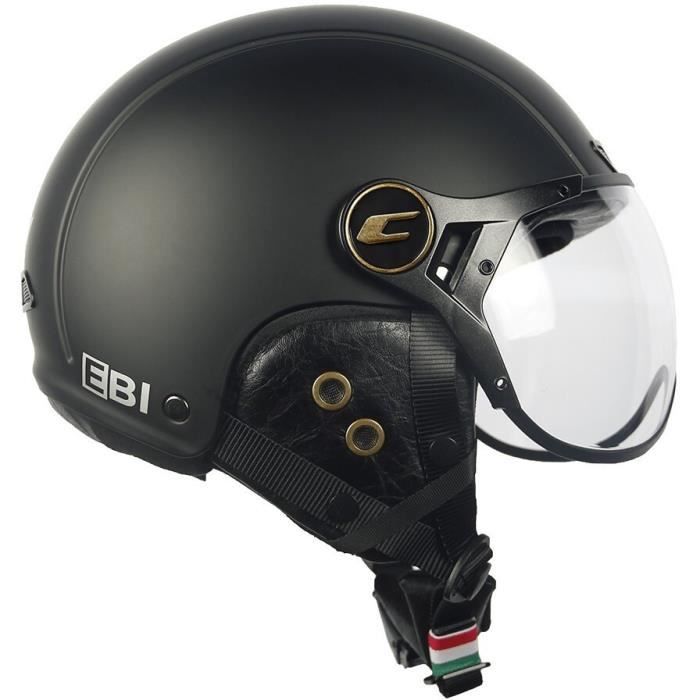 Casque CGM Ebi Vintage - Noir Mat - XL (60 cm) - Adulte - Vélo sur route