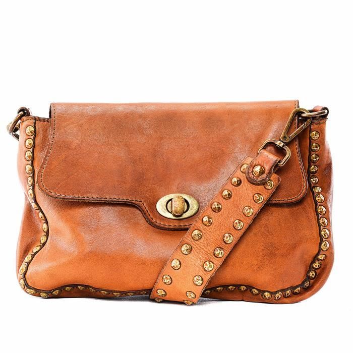 Sac cuir camel vintage new arrivals