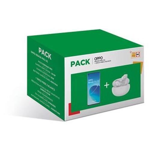 Pack Smartphone Oppo Reno6 Pro 6 55 5G Double SIM arctique + Ecouteurs sans fil Oppo Enco Free2 Bluetooth - vue 4