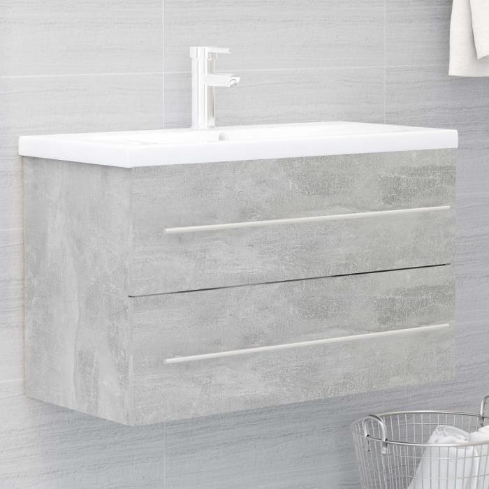Lavabo Double Avec Meuble Sous Vasque - Style Campagne - Blanc - Palazzo INT - Neuf