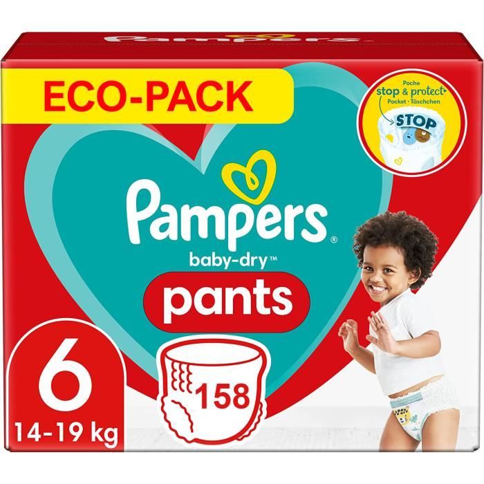 Lot 124 couches Pampers HARMONIE PANTS taille 5 (12-17 kg)