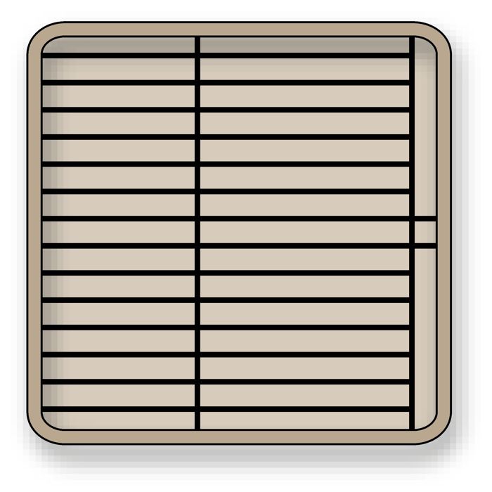 Rehausseur Pour Casier De Lavage HENDI - 49 Compartiments - 500x500x45 Mm - Polypropylène