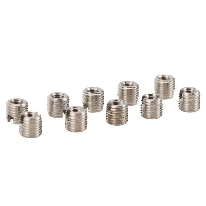 Écrous De Réparation Filetage Inox M6/M10 - Lot De 10 - Pour Auto, Aviation, électronique - 8mm De Long