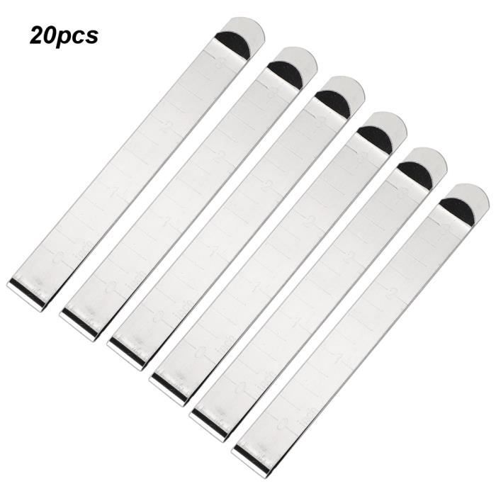 30 clips de couture en acier inoxydable, règle de mesure en métal, fournitures de couture, outils d'ourlet pour fixer le tissu, le matelassage, le marquage des accessoires, clips d'ourlet pour 30 clips de couture en acier inoxydable, règle de mesure en métal, fournitures de couture, outils d'ourlet pour fixer le tissu, le matelassage, le marquage des accessoires, clips d'ourlet pour