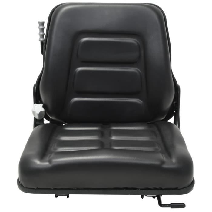 Siège Tracteur AMA Avec Suspension - Sky Black - Ressort Réglable - Prêt Ceinture Sécurité