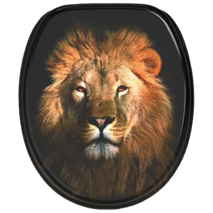Abattant WC frein de chute soft close Lion Finition de haute qualite Fixation facile Cdiscount Bricolage