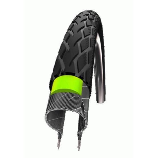 Schwalbe Green Marathon GreenGuard Pneumatico Nero/Riflettente, 40-635