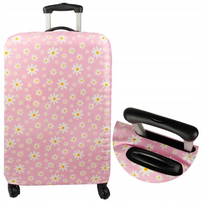 Housse de valise, protection, elastique, réglable, avec motif